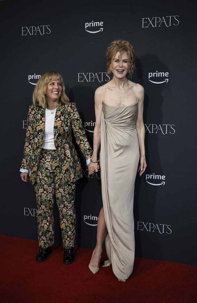 Kidman was seen hand-in-hand with screen writer Alice Bell on the carpet Picture: NCA NewsWire / Monique Harmer