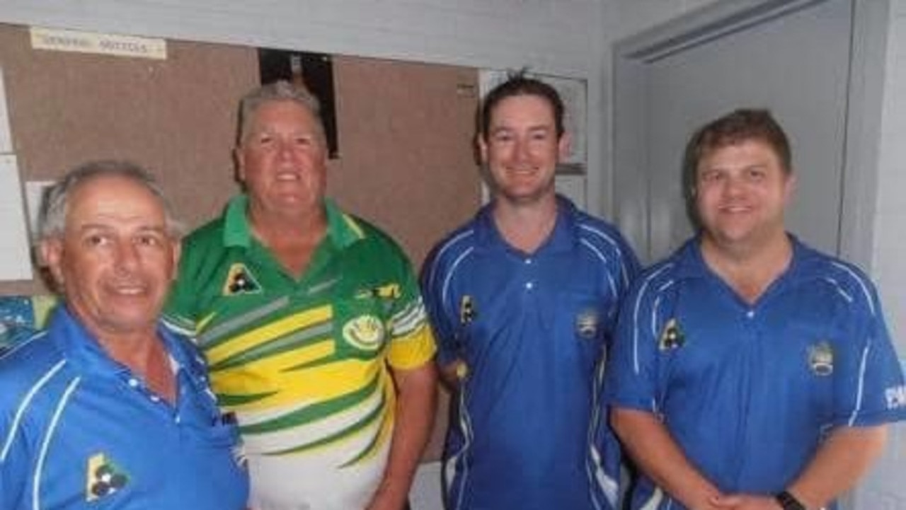 Ashley Koch (right) has been remembered by the Port Wakefield Bowling Club as a 'top bloke'. Picture: Port Wakefield Bowling Club