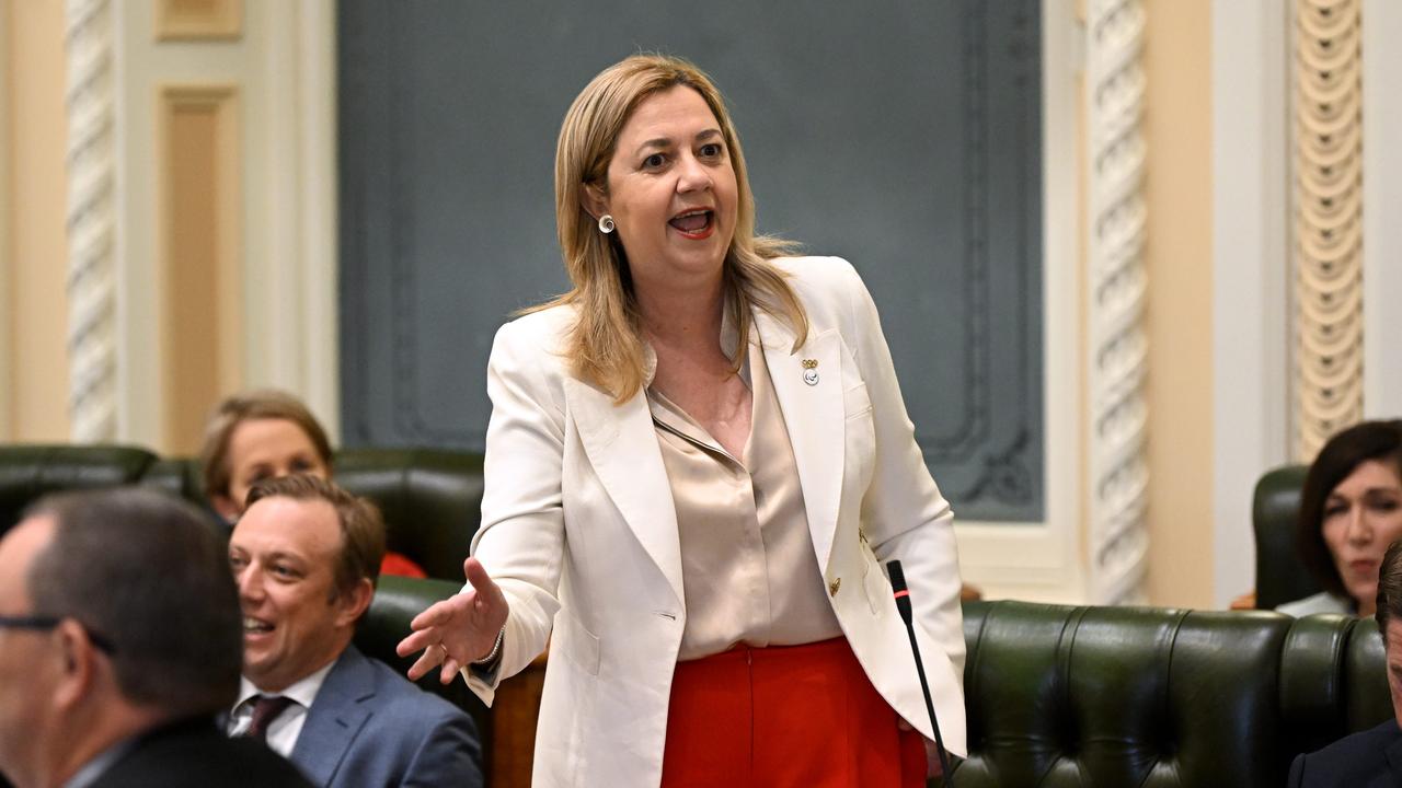 BRISBANE, AUSTRALIA - NewsWire Photos - MARCH 30, 2023.Queensland Premier Annastacia Palaszczuk speaks during Question Time at Parliament House in Brisbane.Picture: Dan Peled / NCA NewsWire