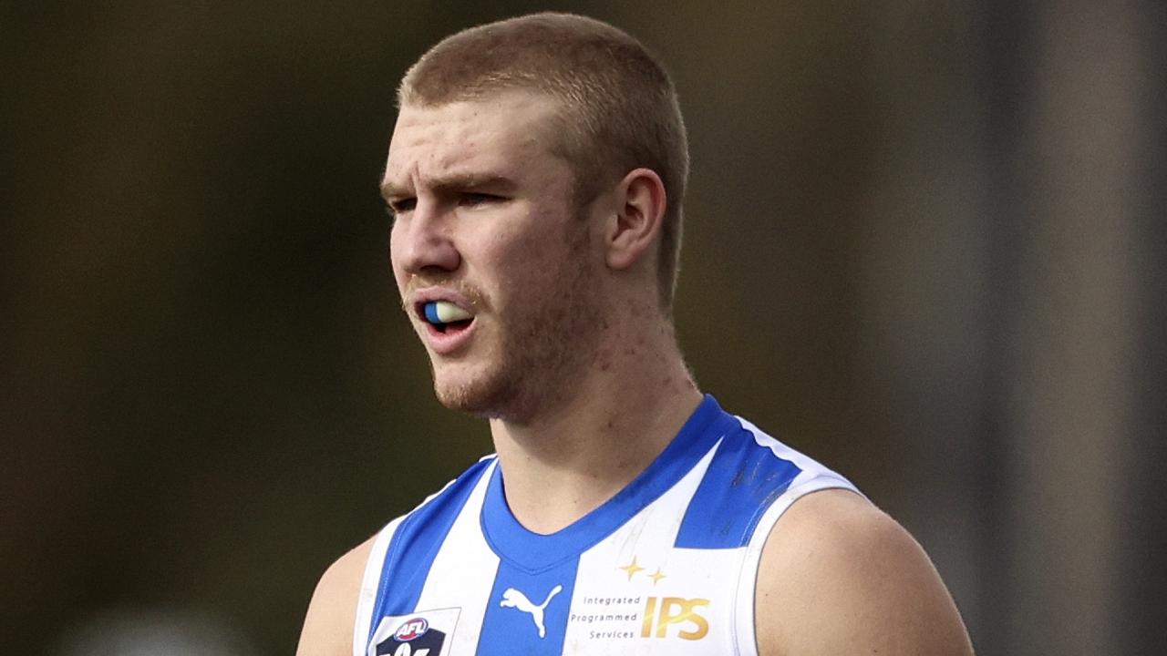 Jason Horne-Francis playing in the North Melbourne reserves last weekend. Picture: Getty Images