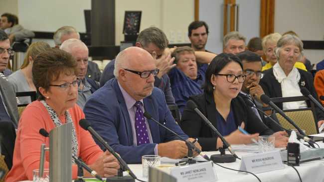 PANEL TALK: Speaking on the issues surrounding aged care and voluntary assisted dying are (from left) Janet Newlands, Ross Musgrove, Dr Patricia Lee-Apostle and Dr Lilantha Basnayake. Picture: Alexia Austin