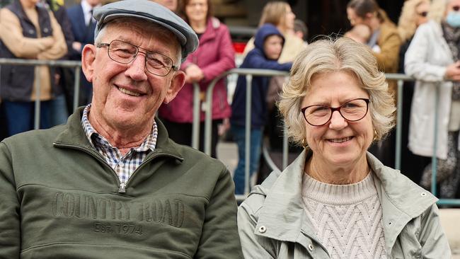 At Parliament House in North Terrace, people witnessed the proclamation of King Charles III. Picture: Matt Loxton