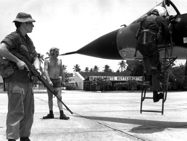 RAAF Butterworth air base, Malaysia, where personnel were involved in joint Air Defence exercise with Malaysia &amp; Singapore in 1983.