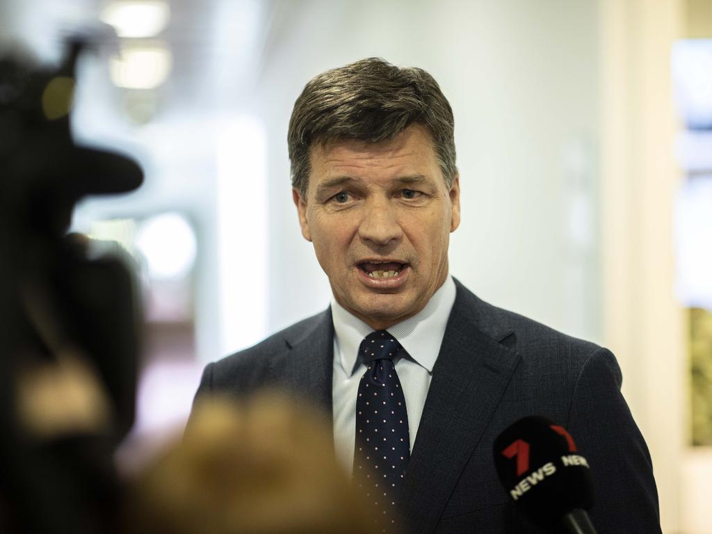 Opposition Treasurer Angus Taylor says the Coalition will only support a ‘responsible’ budget. Picture: NCA NewsWire / Gary Ramage