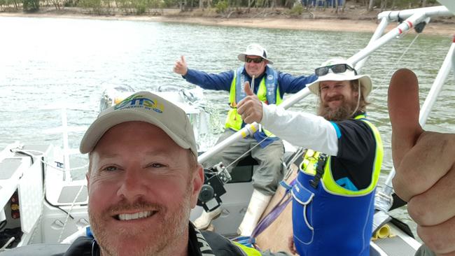 OzFish's Senior Program Manager for South Australia, Dr Michael Sierp (front) with OzFish SA members dropping ‘Cod Lodges’ in February. Picture supplied