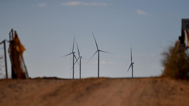 Wind turbines from the Silverton Wind Farm. The NSW government wants to build a series of renewable energy zones across the state. Picture: Mick Tsikas.AAP