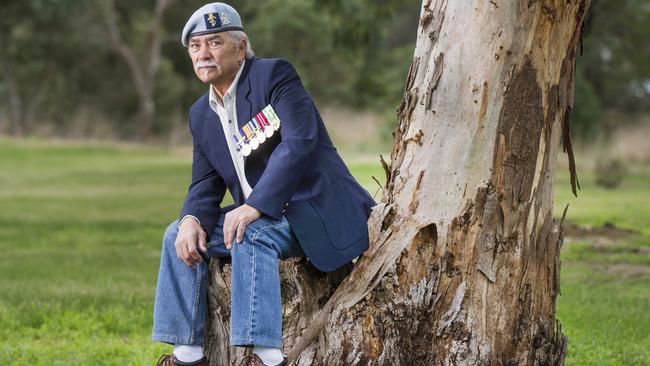 Vietnam vet Tony Gill has been visiting the Cockatoo Rise Retreat for returned servicemen and women for years. Picture: Rob Leeson.