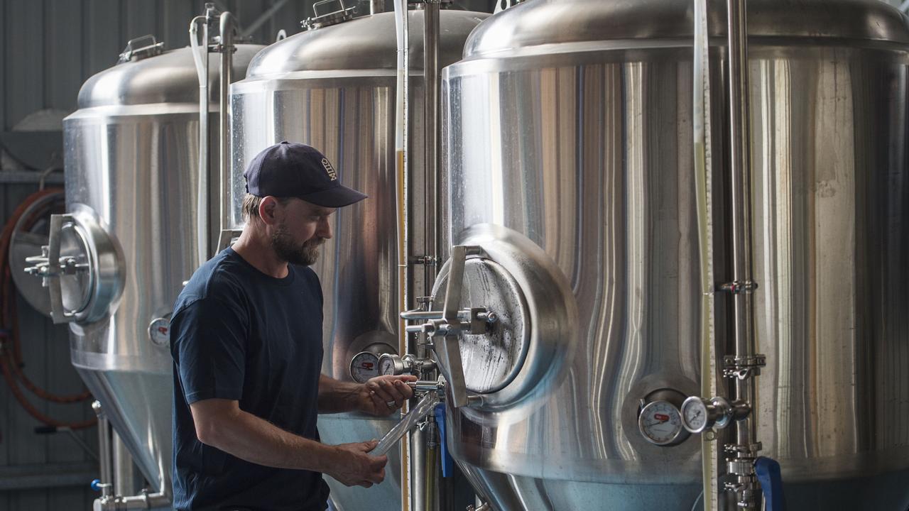 Tim in the brewery. Picture: Zoe Phillips