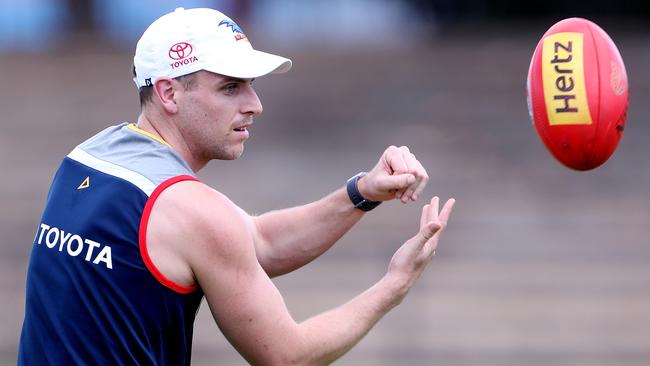 AFL Adelaide Crows Brodie Smith helps coach South Australian