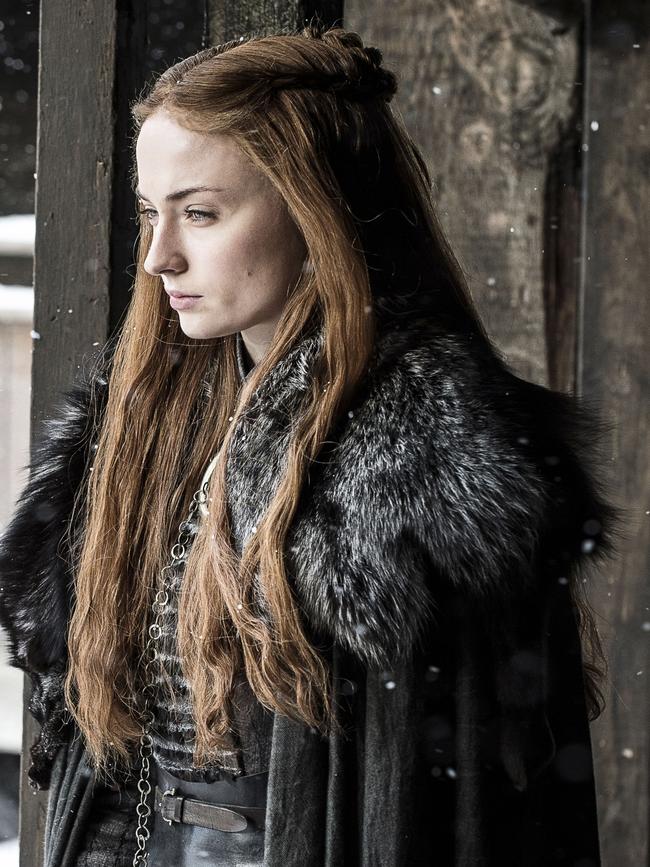 Sophie Turner as Sansa Stark in Game Of Thrones. Picture: Supplied