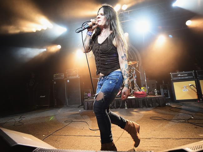 Caputo performing with his band in 2014. Picture: Michael Loccisano/Getty Images