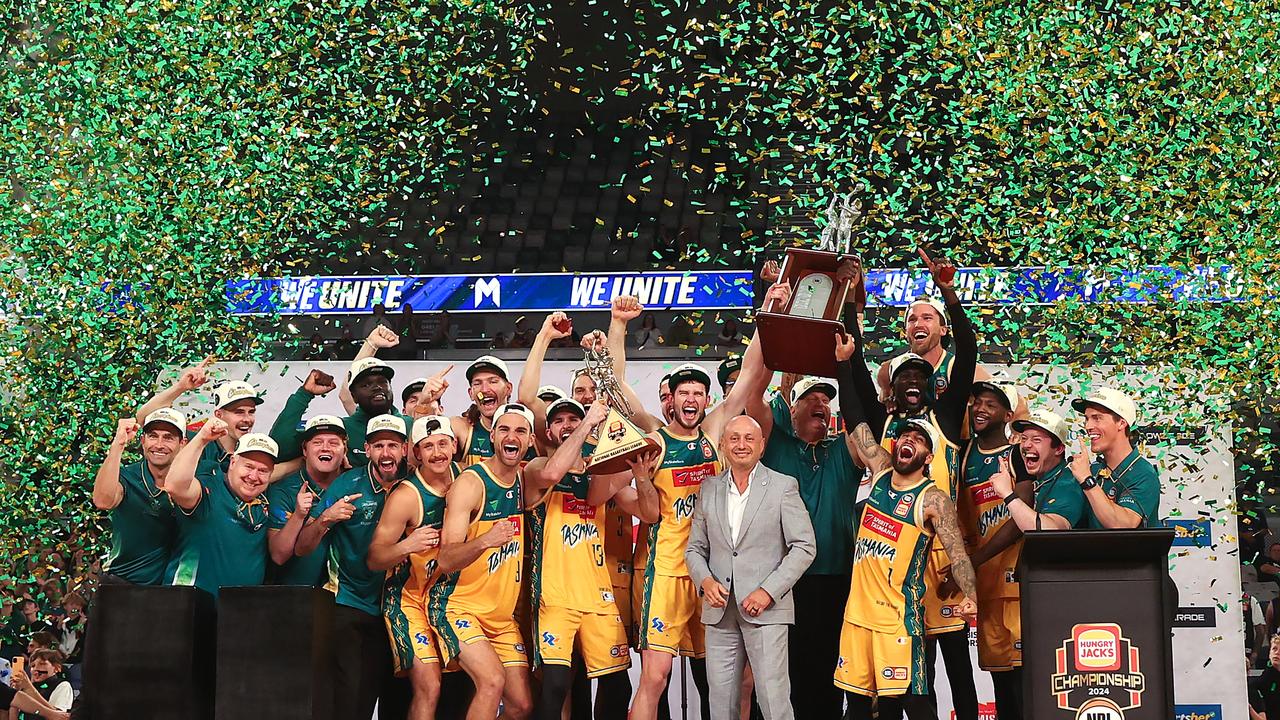 The JackJumpers went on to claim their first NBL championship. (Photo by Kelly Defina/Getty Images)