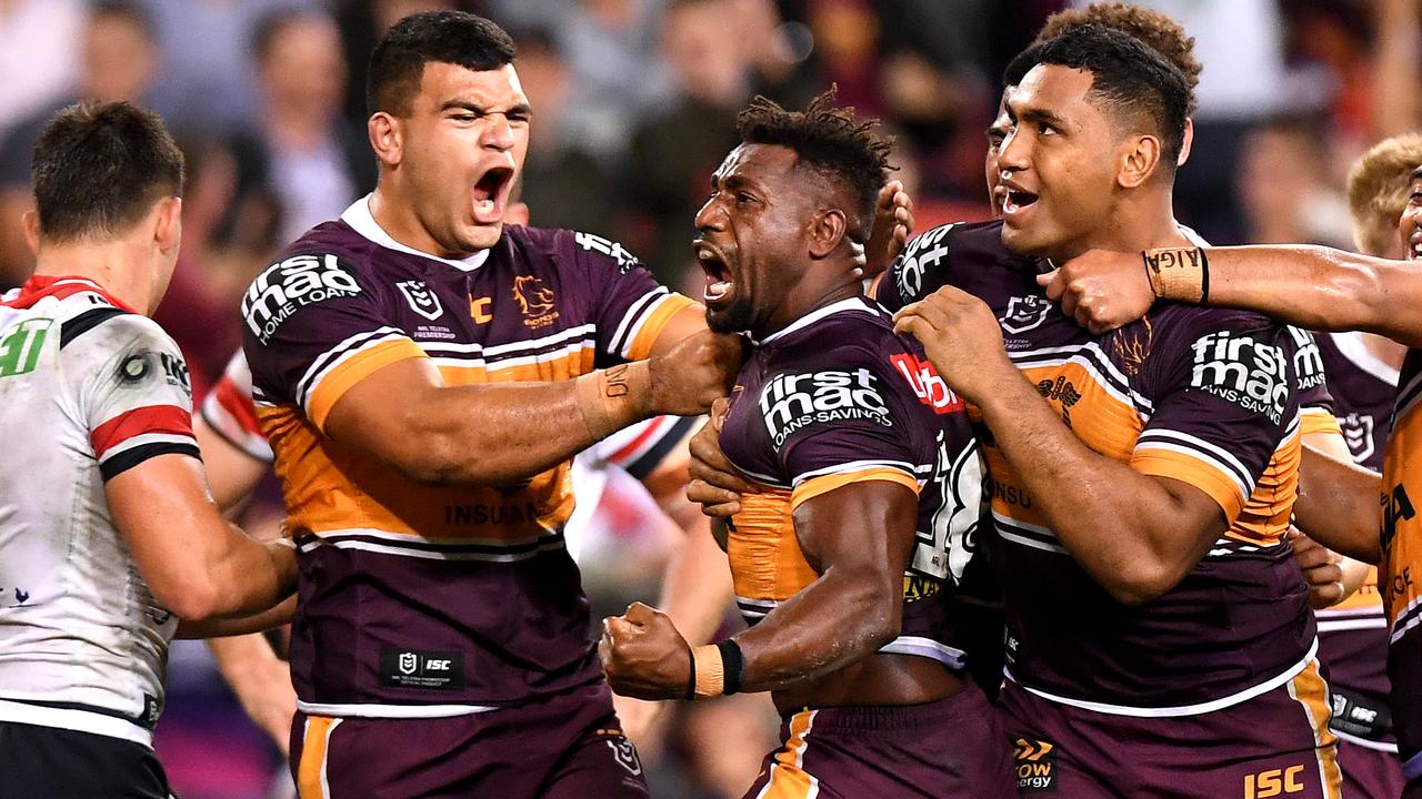 James Segeyaro scored the match sealing try in his first game for the Broncos.