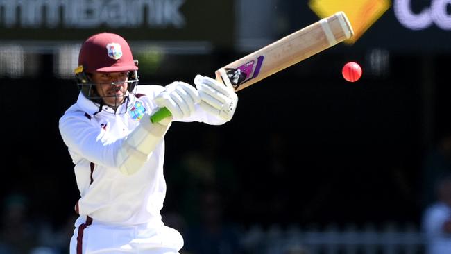 Tagenarine Chanderpaul holds plenty of sway for the visitors. (Photo by Bradley Kanaris/Getty Images)