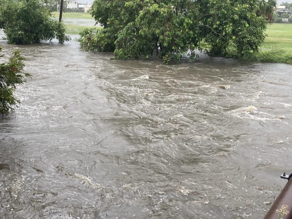 Queensland Fire and Emergency Service shared this photo of flooding in the Mackay region, January 12, 2023.