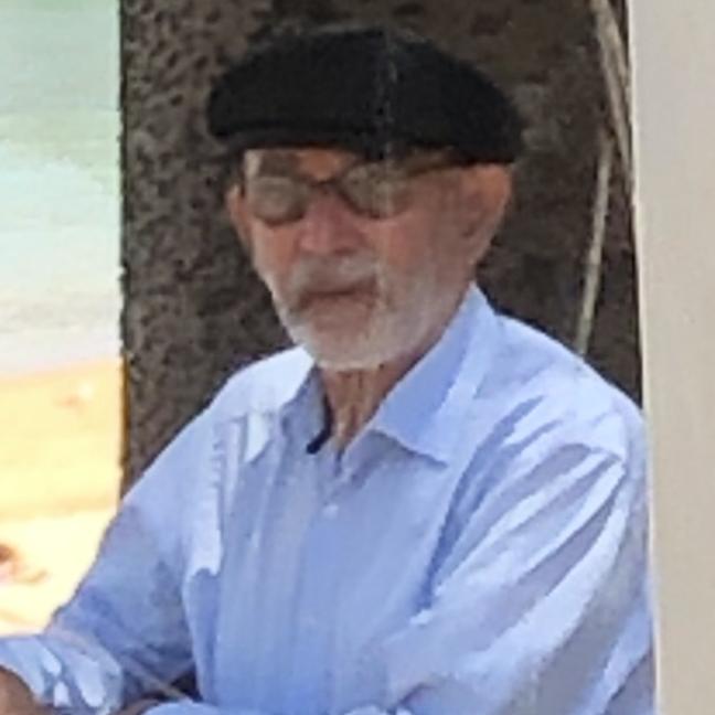 Faramarz Atshan, 71, of Mona Vale, in Manly, waiting for a bus, after he was convicted for using his bare toes to touch the bottoms of girls and young women sitting on northern beaches' buses. Picture: Manly Daily