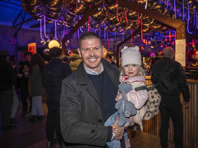 John and Teddy McCoy at Winter Feast 2025 in Hobart. Picture: Caroline Tan
