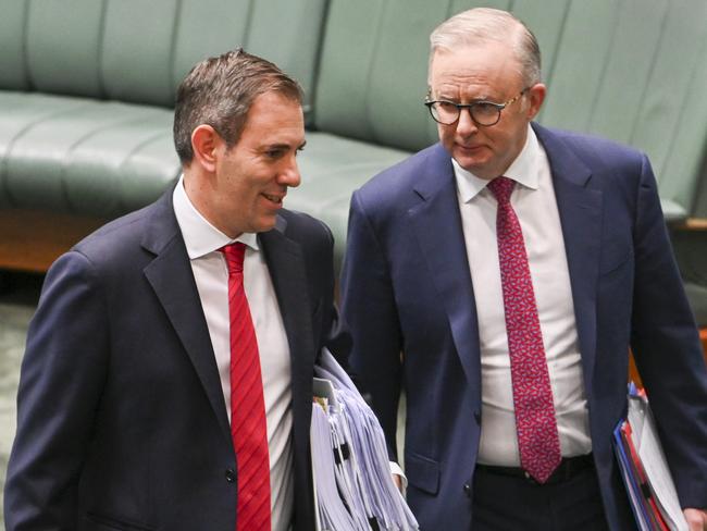 As the May budget coincides with the the 50th anniversary of the re-election of the Whitlam government, ‘it will be some comfort that it is Jim Chalmers, not Jim Cairns, who is Treasurer’, says Dennis Shanahan. Picture: NCA NewsWire / Martin Ollman