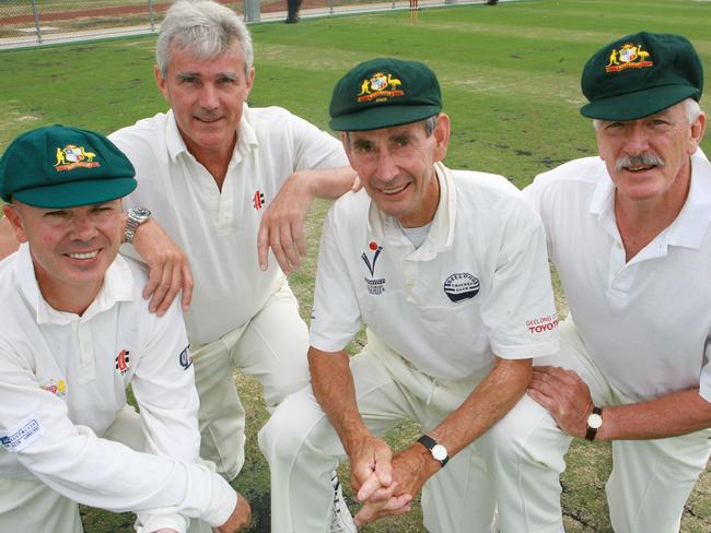 Wayne Phillips with Paul Sheahan, Ian Redpath and Alan Connolly in 2008.