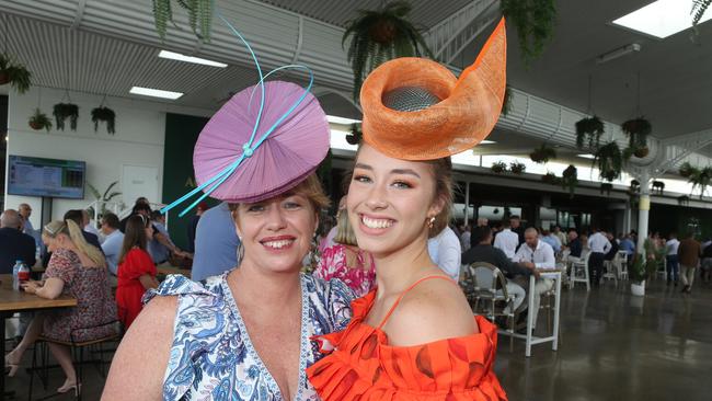 Social Pictures taken at the Magic Millions race day at the Gold Coast Turf Club.From L-R Jennifer and Summer Gaylard.Pic Mike Batterham