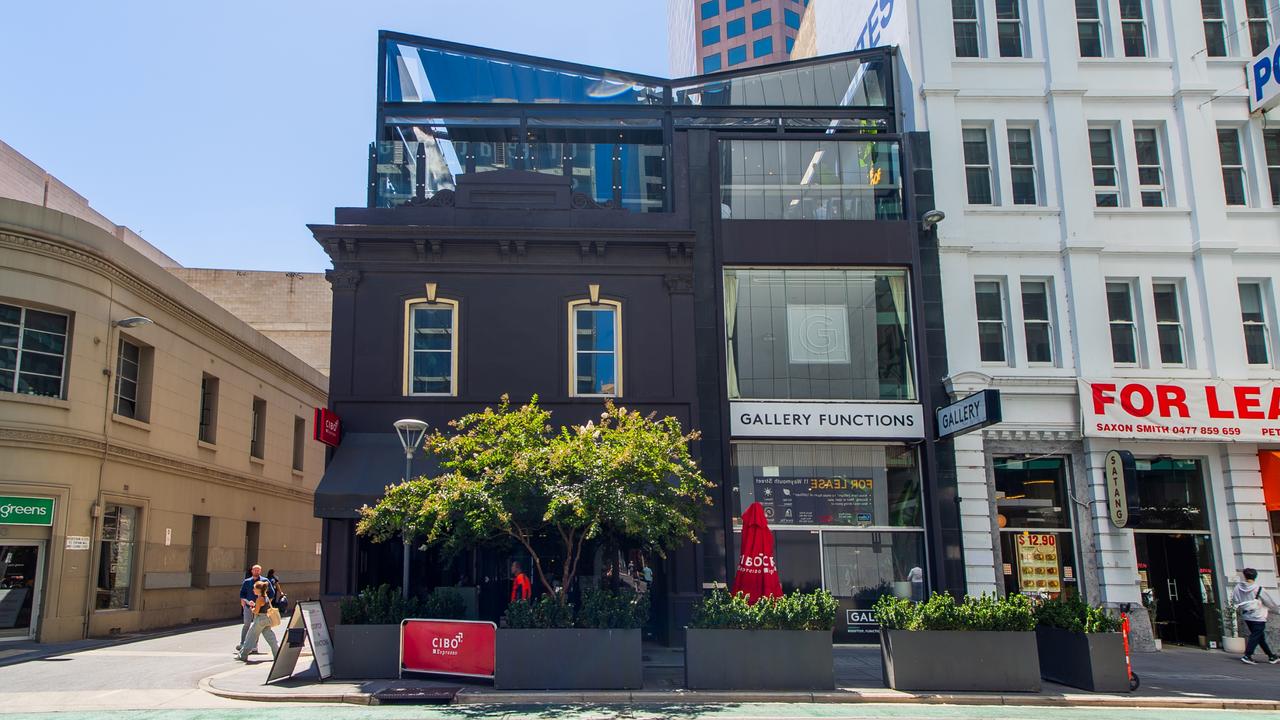 The Gallery on Waymouth is among a number of city hospitality venues currently on the market in Adelaide. Picture: JLL