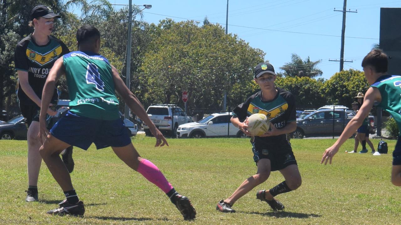 U14 Boys Sunshine Coast vs Sydney Scorpions at the National Youth Touch Football Championships, Kawana 2022. Picture: Eddie Franklin