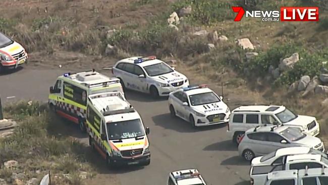 Emergency services at Voodoo Point. Picture: 7News