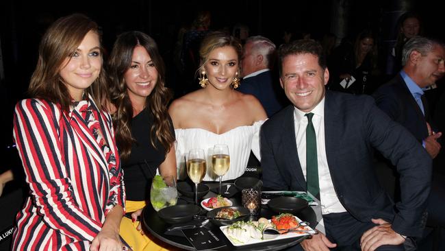 Ksenija Lukich, Tamie Ingham, Jasmine Yarbrough and Karl Stefanovic last night. Picture: Christian Gilles