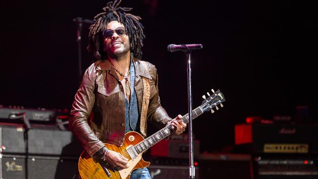 Pop icon Lenny Kravitz says he doesn’t like selfies and offers fans hugs instead. Picture: Getty Images