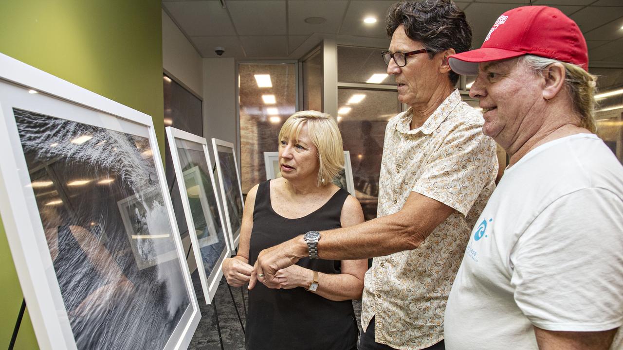 Ocean Surf Exhibition opening Gail O'Neill, Photographer Peter Sturm and Andrew McKinnon