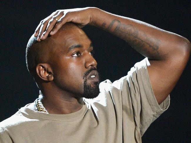 LOS ANGELES, CA - AUGUST 30:  Vanguard Award winner Kanye West speaks onstage during the 2015 MTV Video Music Awards at Microsoft Theater on August 30, 2015 in Los Angeles, California.  (Photo by Kevork Djansezian/Getty Images)