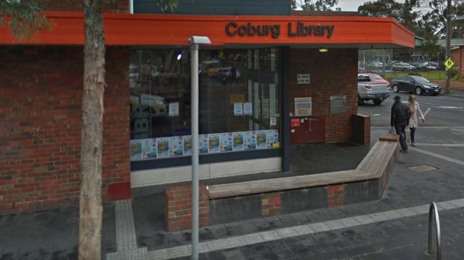 The bench seats were installed outside Coburg Library. Picture: Google Maps