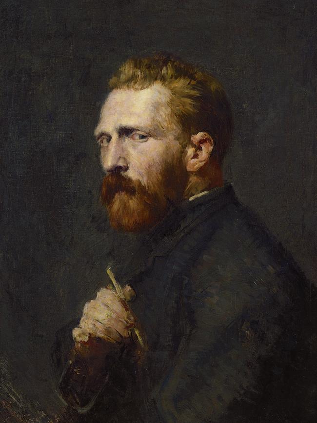 Russell’s portrait of Vincent van Gogh (1886), which van Gogh considered the best portrait of him.