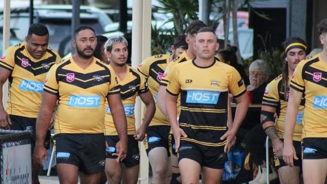 Caloundra captain Ethan Gaffney (middle). Picture: Tegan Schefe Photography