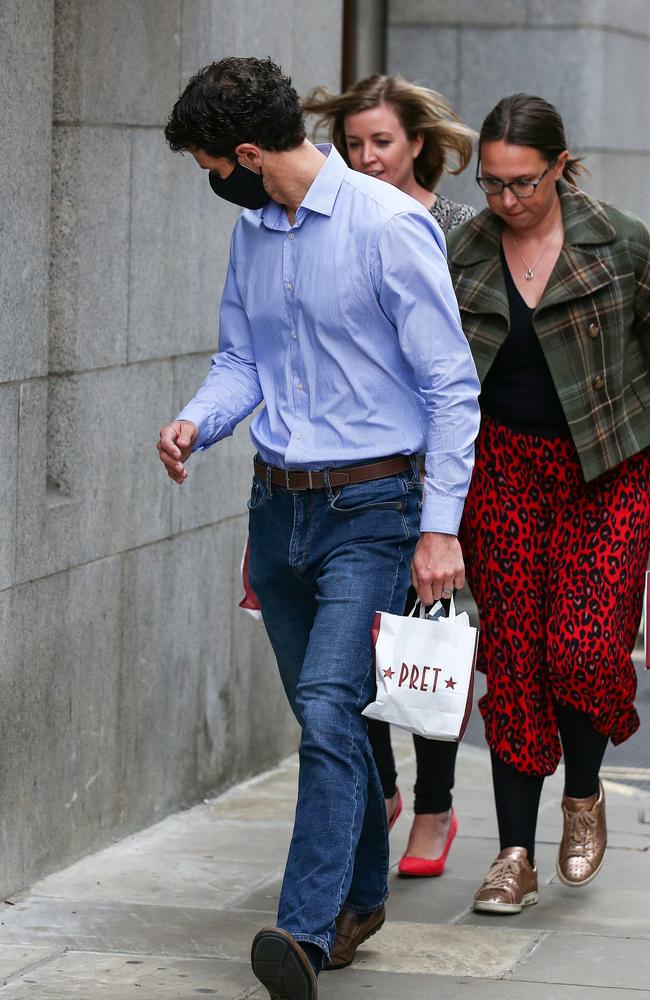 Josephine Colong (rear) with her husband Greg and a supporter. Picture: Hollie Adams