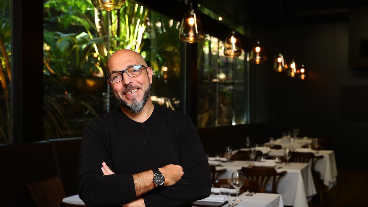 Restaurateur Rio Capurso at his restaurant Locale in Noosa has seen a great return to trade since restrictions being lifted. Picture: Lachie Millard