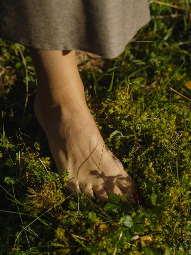 Guests take guided barefoot strolls in the forest. Picture: Ulrike Meutzner.