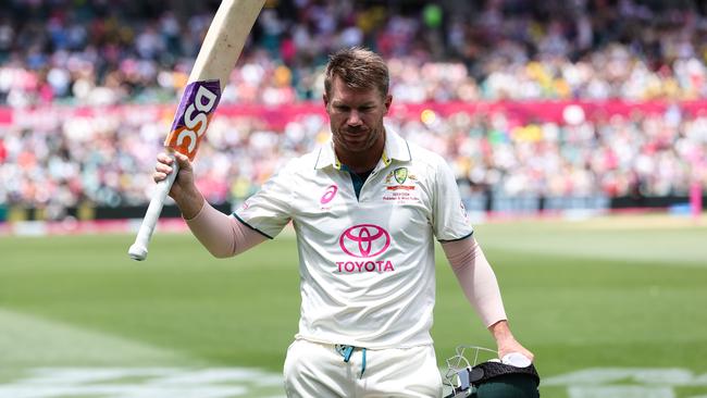 David Warner played his last Test innings at the SCG against Pakistan in January. (Photo by Pete Dovgan/Speed Media/Icon Sportswire via Getty Images)