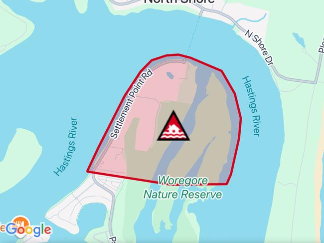 NSW floods: Suburbs at risk. Picture: Hazards Near Me NSW