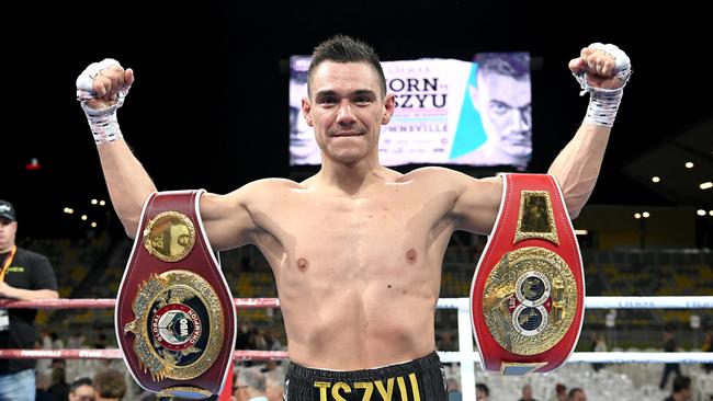 Tim Tszyu has the boxing world at his after crushing Jeff Horn. Picture: Getty Images