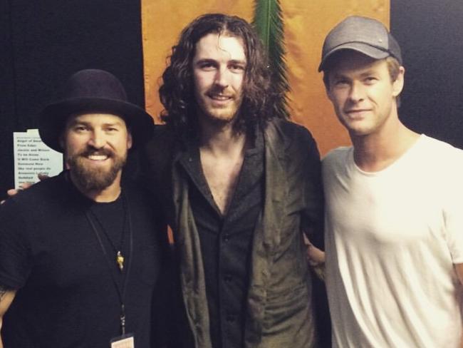 Zac Brown and Hozier hung out with Chris Hemsworth at Bluesfest last year.
