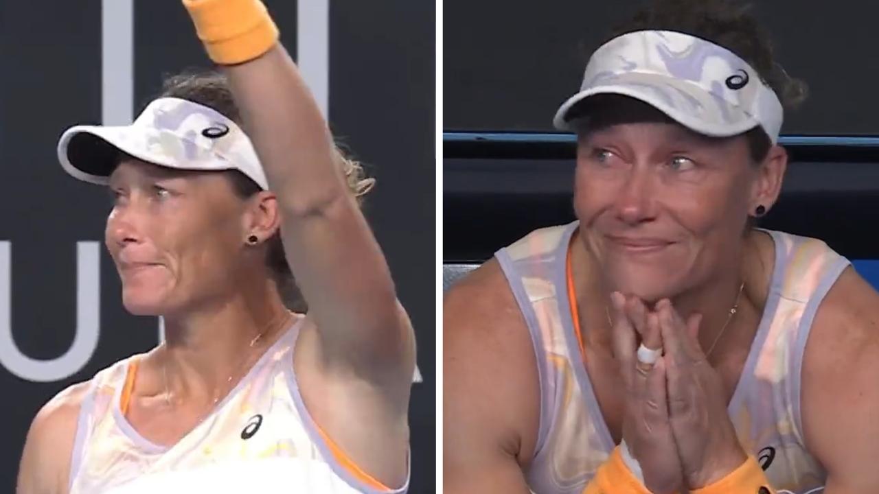 Sam Stosur officially retired after a first-round loss in the Australian Open mixed doubles.