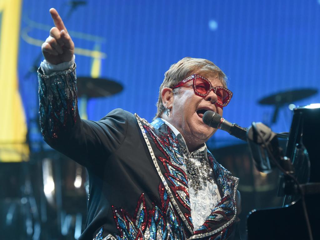 Elton John concert at Rod Laver Arena in Melbourne. Picture: Tony Gough