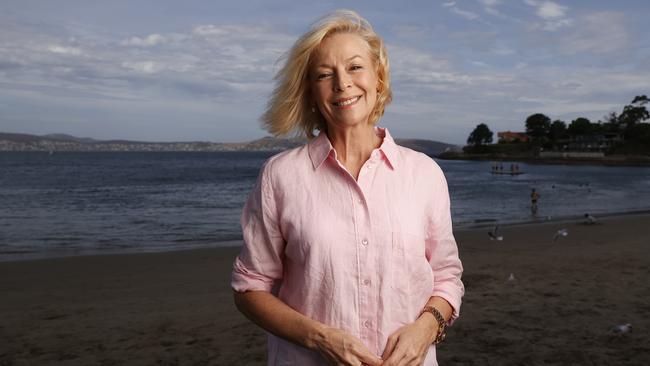 Veteran television journalist Liz Hayes in Hobart. Picture: Nikki Davis-Jones