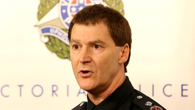 Victoria Police Acting Deputy Commissioner Shane Patton during a press conference related to this morning terror raids in Melbourne, April 18th, 2015. Picture: Mark Stewart