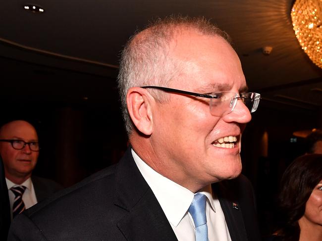 Prime Minister Scott Morrison was re-elected in a shock result on Saturday. Picture: AAP