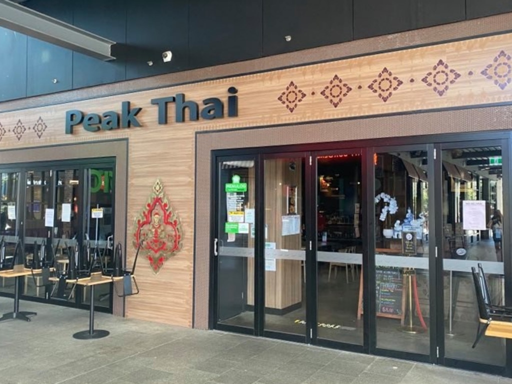 One of the women attended the Peak Thai restaurant at Springfield on Sunday night.