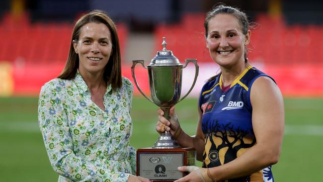 The Qclash trophy belongs to the Lions. Picture: Getty Images