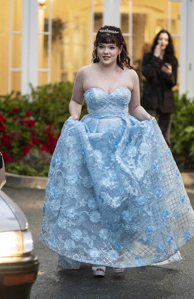 Graduate Stephanie Holley at Toowoomba Flexi School formal at Burke and Wills Hotel, Thursday, October 10, 2024. Picture: Kevin Farmer