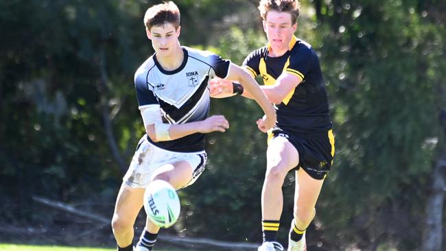 Conor Quinn chases a kick ahead. Picture, John Gass